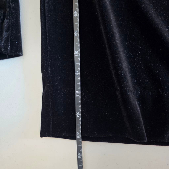 Vince Camuto Velvet Draped Neck Jumpsuit Wide Leg Full Length Black - Picture 13 of 13